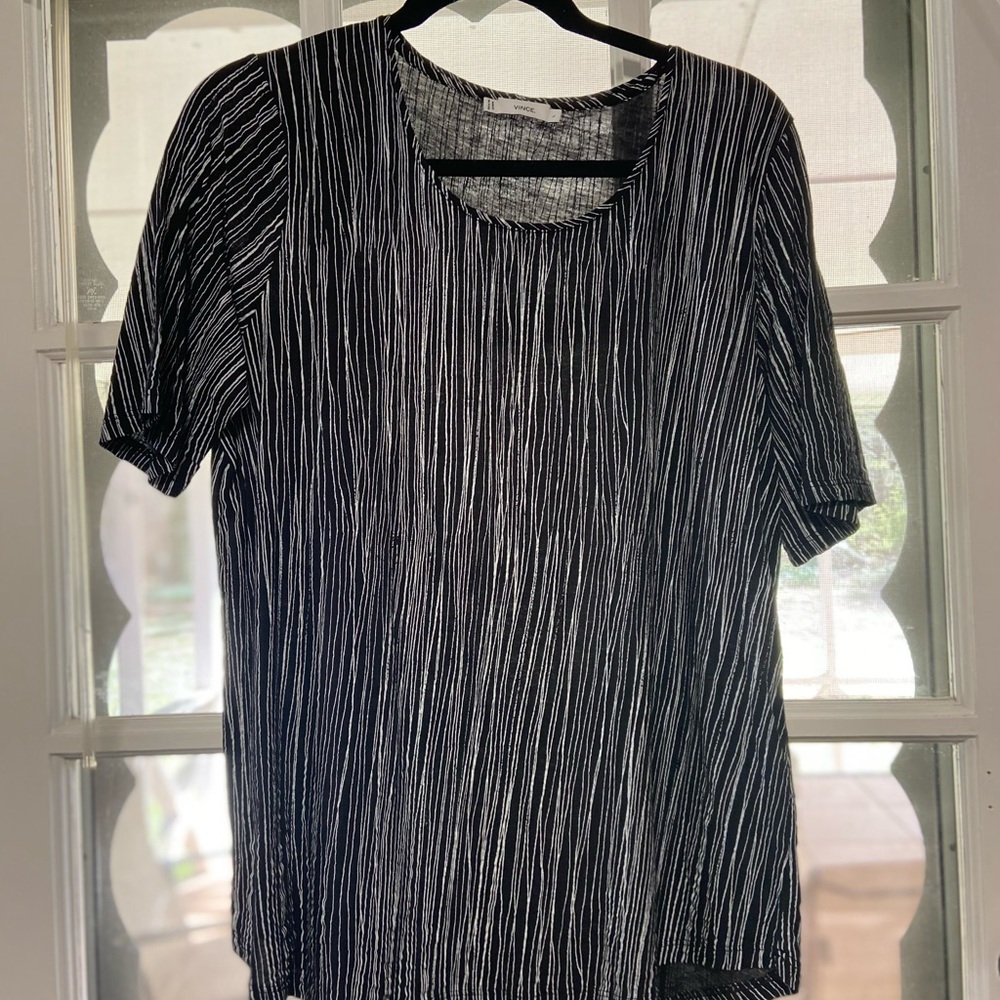 Black and white shirt